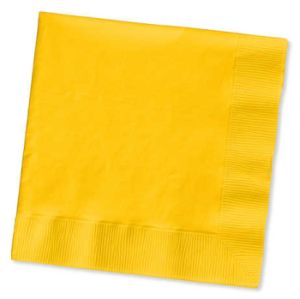 3-Ply Dinner Napkins, School Bus Yellow