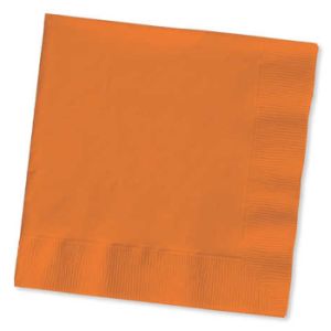 3-Ply Dinner Napkins, Sunkissed Orange