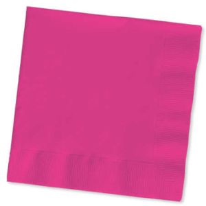3-Ply Dinner Napkins, Hot Magenta