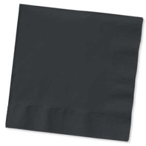 3-Ply Dinner Napkins, Black