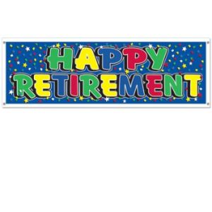 Happy Retirement All-Weather Banner