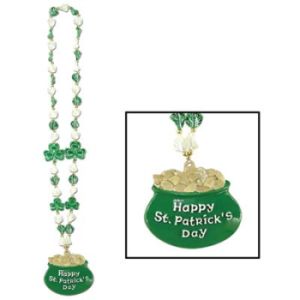 Shamrock Beads w/Pot-O-Gold