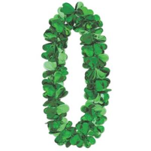 Flashy Foil Shamrock Lei