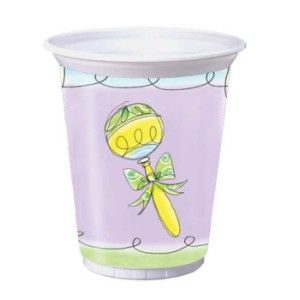 Bottles & Booties 16oz Plastic Cups
