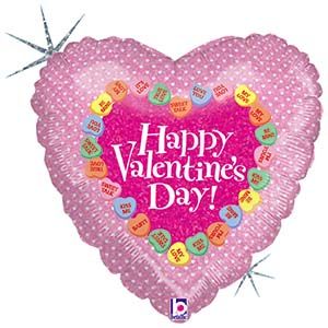 Happy Valentine's Day Lots to Say Foil Balloon