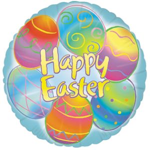 Decorated Easter Egg Foil Balloon