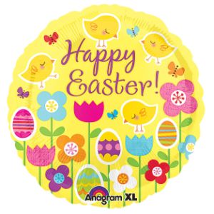 Easter Chicks Foil Balloon