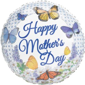 Happy Mothers Day Butterflies Foil Balloon