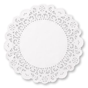 Brooklace Paper Lace 4-inch Doilies, White