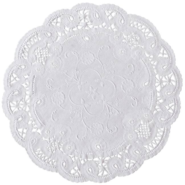 French Lace Paper 6inch Doilies, White Paper Lace Doilies & Placemats
