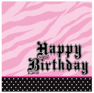 Super Stylish Happy Birthday  3-Ply Lunch Napkins