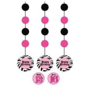 Super Stylish Danglers w/13th and Sweet 16 Stickers
