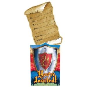 Valiant Knight Pop-Up Invitations