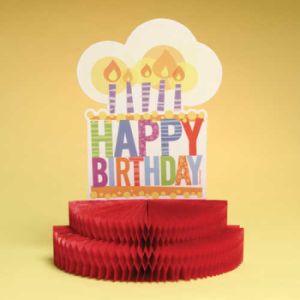 Birthday Joy Honeycomb Centerpiece