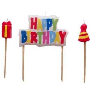Happy Birthday Candle Set
