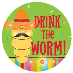 Drink The Worm Flashing Button