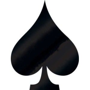Casino Night Foil Spade Cutout