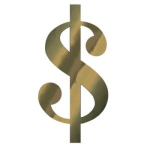Casino Night Foil $ Cutout