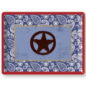 Western Lasso Plastic Tray w/Handles