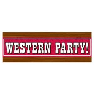 Western Party Giant Banner