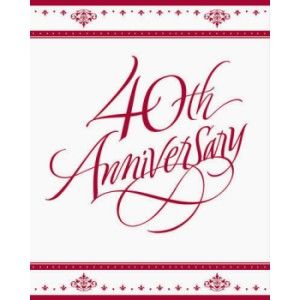 Stafford Ruby 40th Anniversary Invitations