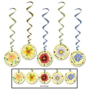 Flower Hanging Whirls