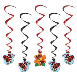 Ladybug Hanging Whirls