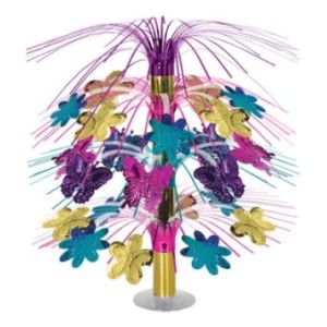Butterfly & Flower Cascade 18-Inch Centerpiece