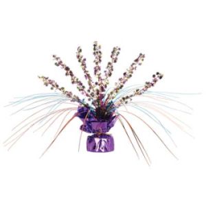 Retro Flower Gleam N Spray 18-Inch Centerpiece