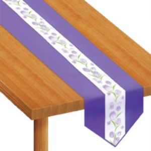 Spring Tulips Fabric Table Runner