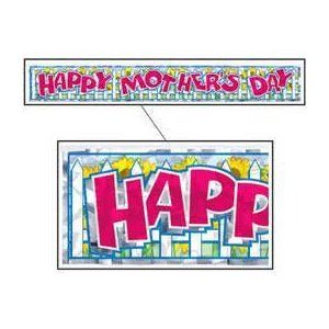 Happy Mother's Day Metallic Fringe Banner