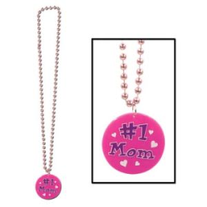 #1 Mom Beads w/Medallion
