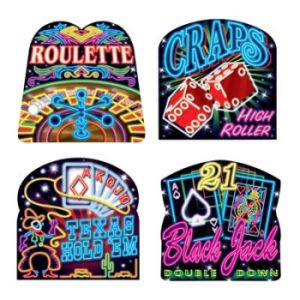 Neon Casino Cutouts