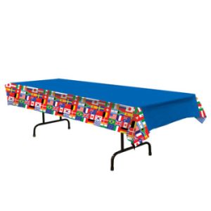 International Flag Banquet Table Cover