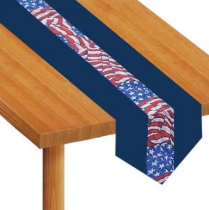 Stars & Stripes Fabric Table Runner
