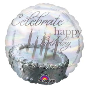 Happy Birthday Cake Foil Balloon
