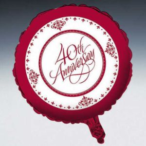 Stafford Ruby 40th Anniversary Foil Balloon