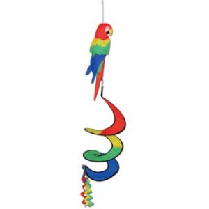 Tropical Parrot All-Weather Wind Spinner