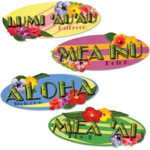 Hawaiian Sign Cutouts