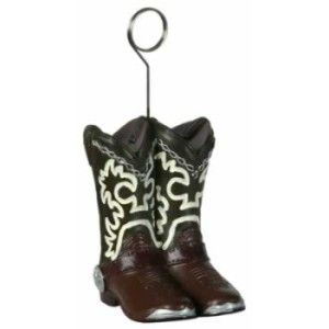Cowboy Boots Photo/Balloon Holder