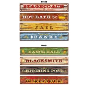 Western Sign Cutouts