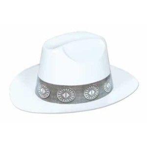 White Plastic Cowboy Hat