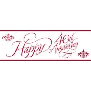 Stafford Ruby 40th Aniversary Giant Banner