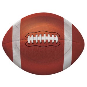 Football Shaped 10-Inch Plates
