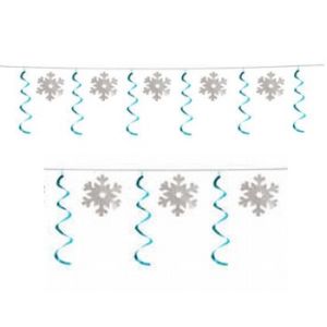 Silver Snowflakes Dangler Garland