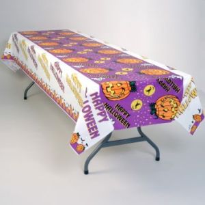 Happy Halloween Banquet Table Cover