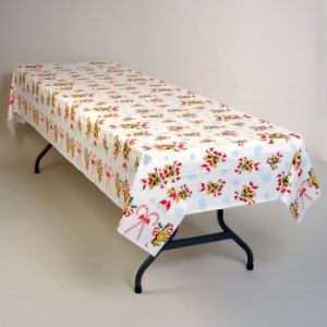 Candy Canes Banquet Table Cover