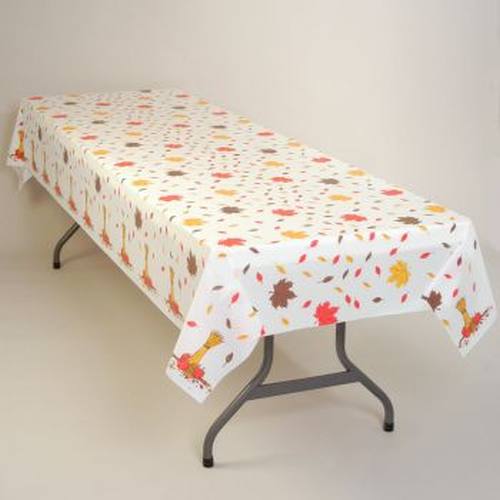 Fall Leaves Plastic Tablecloth Tablecloths, Skirts and