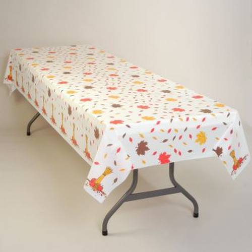 Fall Leaves Plastic Tablecloth Tablecloths, Skirts and Runners