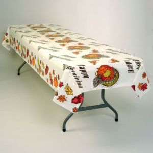 Thanksgiving Turkey Banquet Table Cover